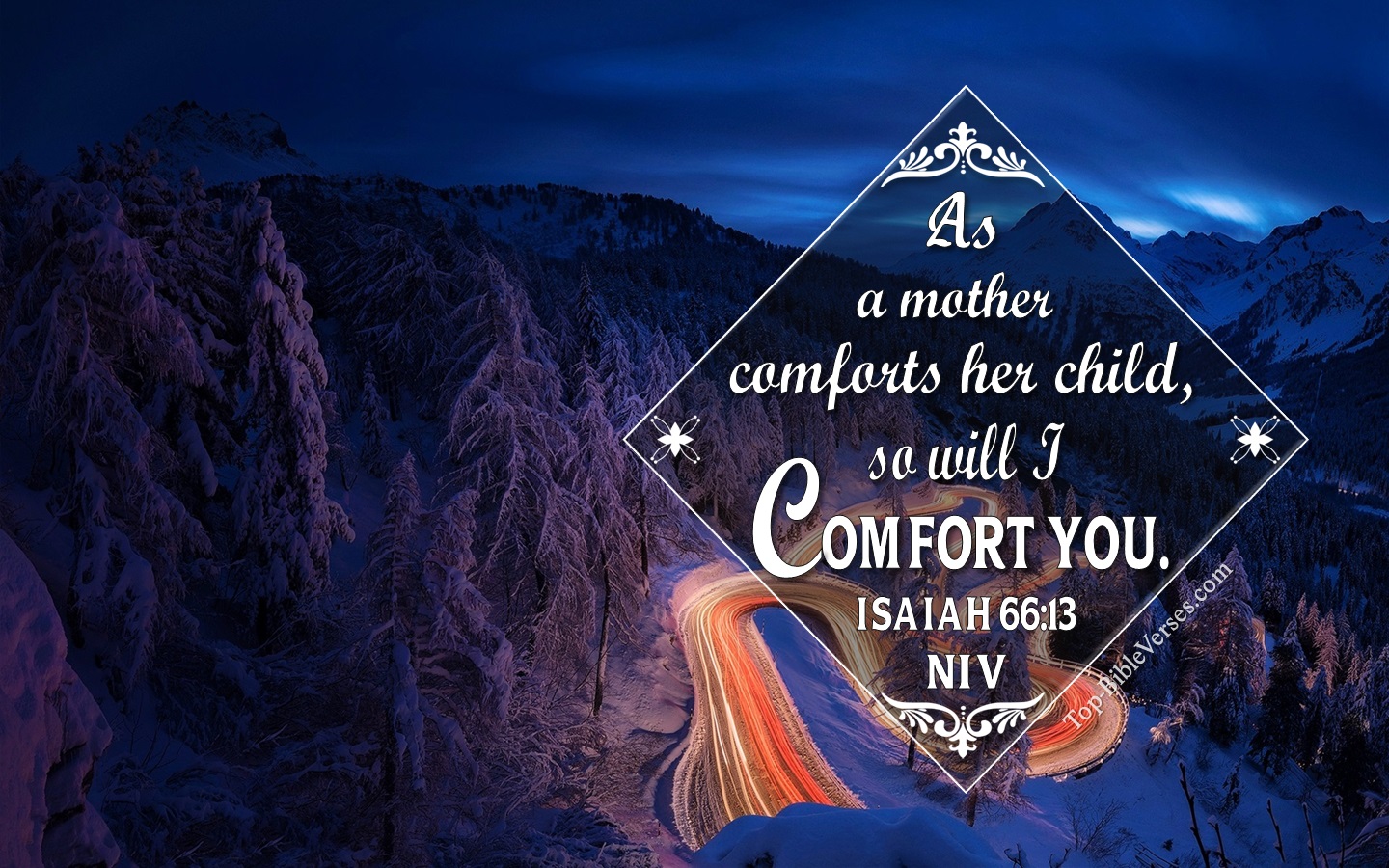 Isaiah 66:13 NIV Christian Bible Verse Desktop Wallpaper. Top-BibleVerses.com