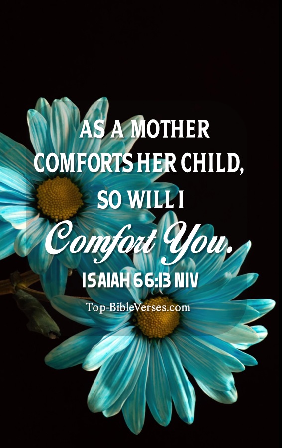 Isaiah 66:13 NIV Christian Bible Verse Mobile Wallpaper. Top-BibleVerses.com