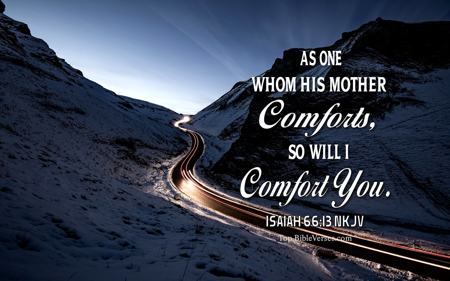 Isaiah 66:13 NKJV Christian Bible Verse Desktop Wallpaper. Top-BibleVerses.com