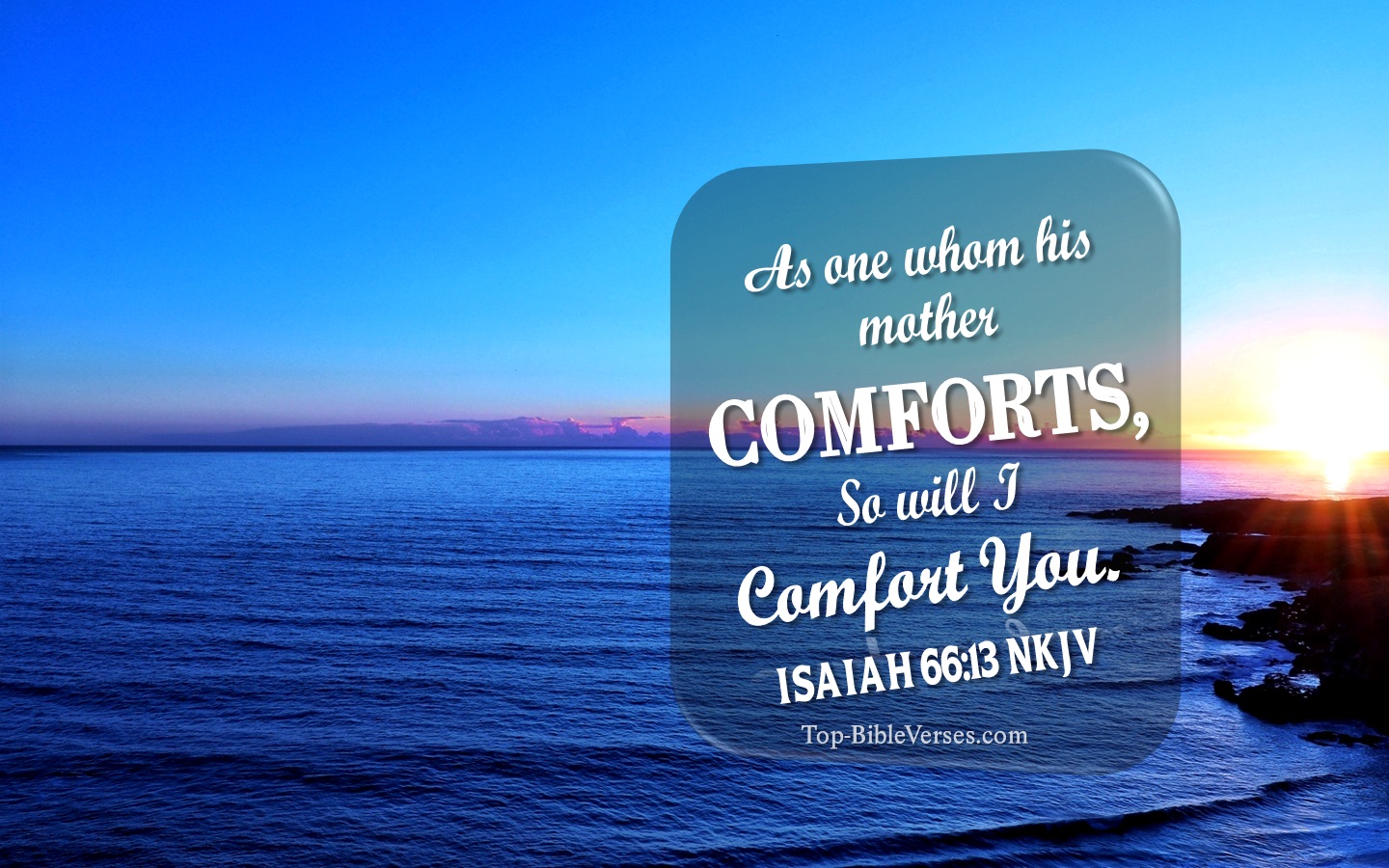 Isaiah 66:13 NKJV Christian Bible Verse Desktop Wallpaper. Top-BibleVerses.com