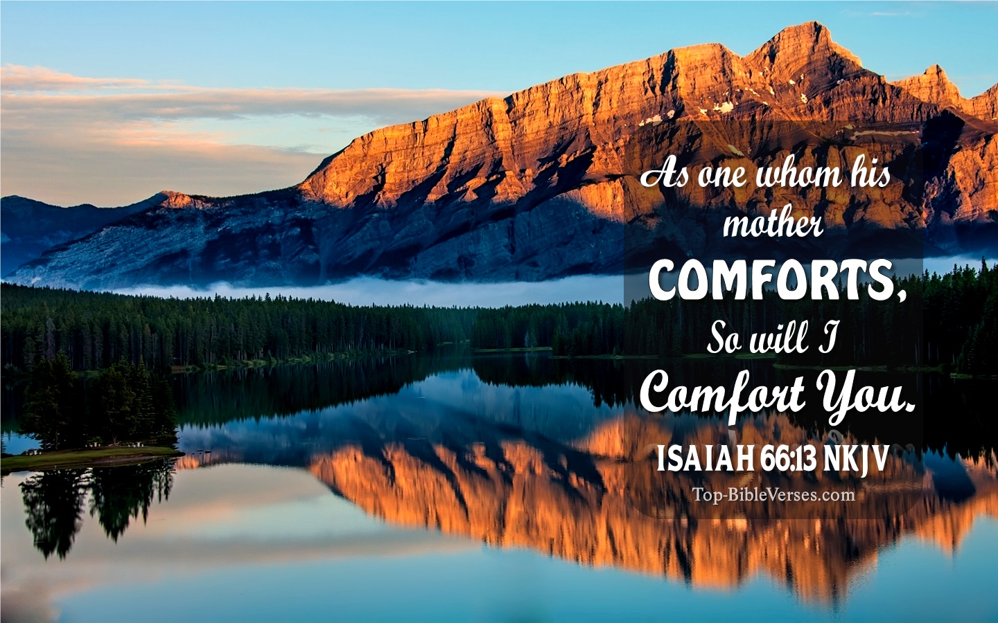 Isaiah 66:13 NKJV Christian Bible Verse Desktop Wallpaper. Top-BibleVerses.com
