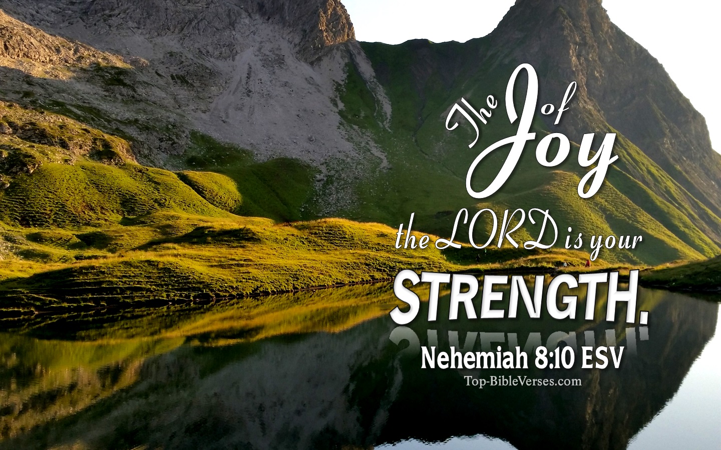 Nehemiah 8:10 ESV Christian Bible Verse Desktop Wallpaper. Top-BibleVerses.com