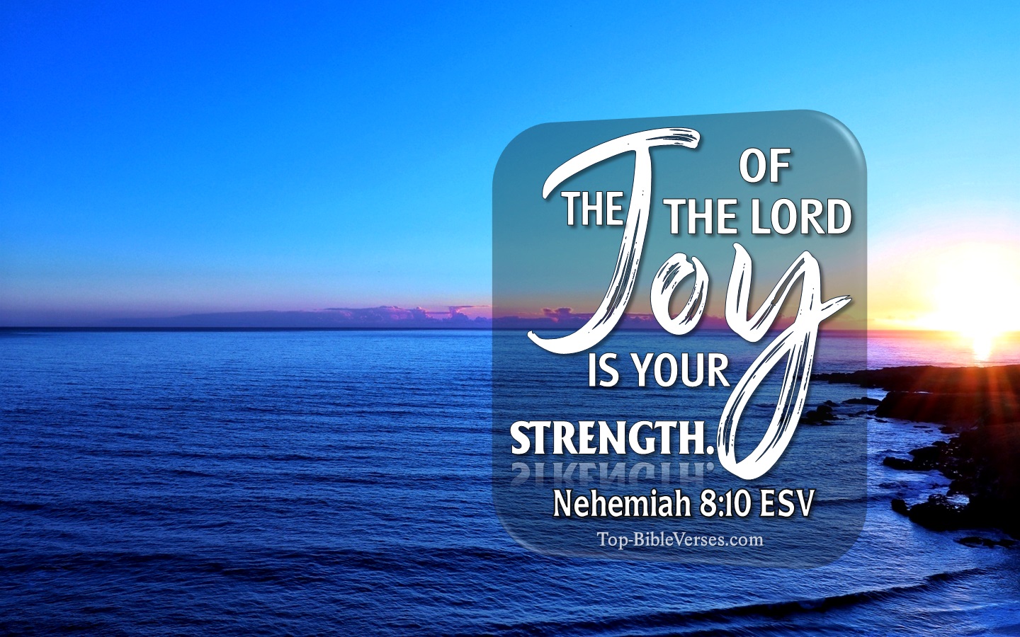 Nehemiah 8:10 ESV Christian Bible Verse Desktop Wallpaper. Top-BibleVerses.com