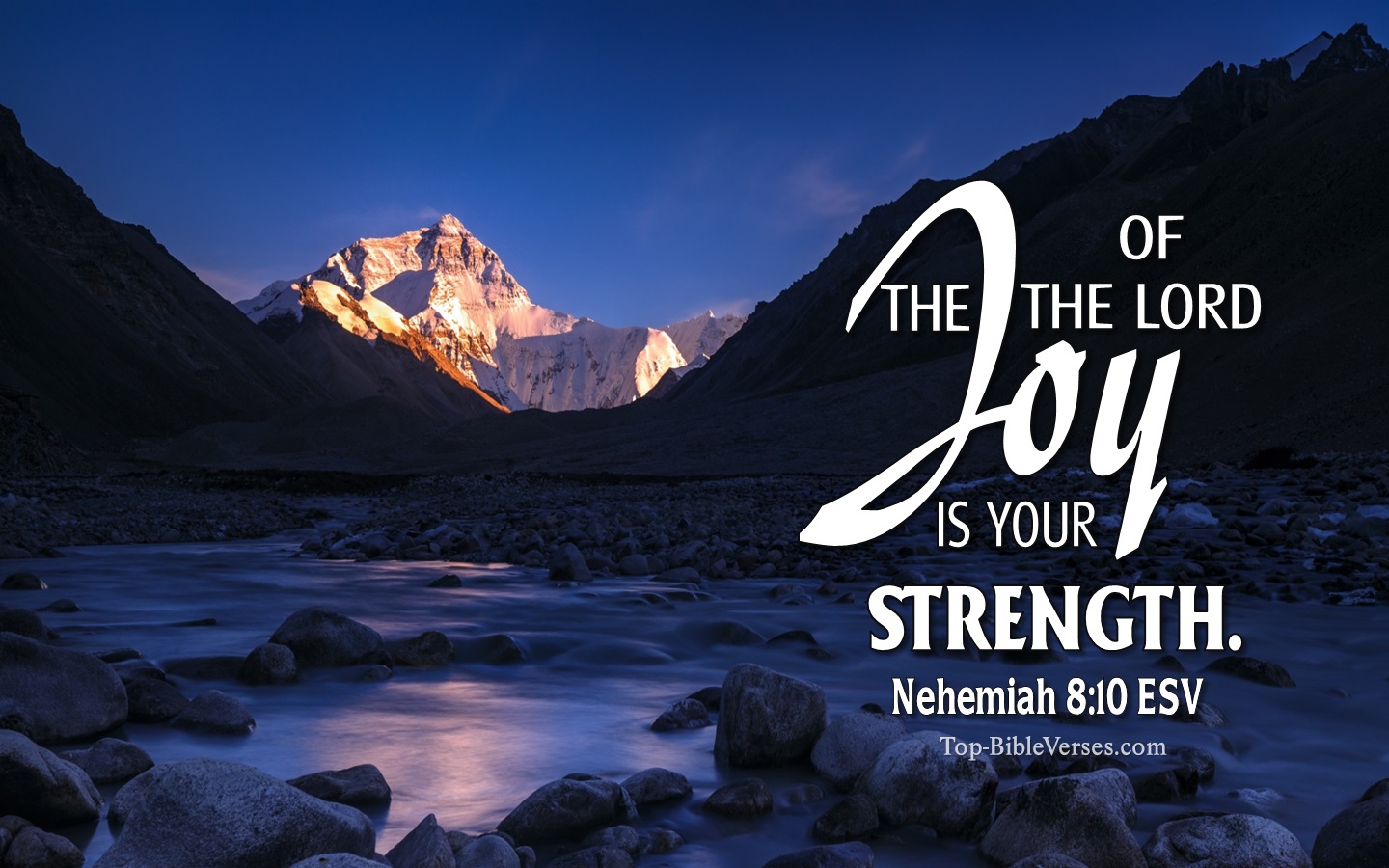 Nehemiah 8:10 ESV Christian Bible Verse Desktop Wallpaper. Top-BibleVerses.com