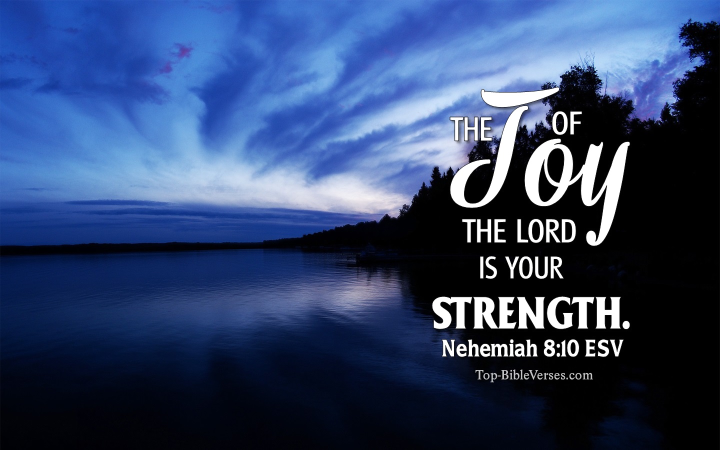 Nehemiah 8:10 ESV Christian Bible Verse Desktop Wallpaper. Top-BibleVerses.com