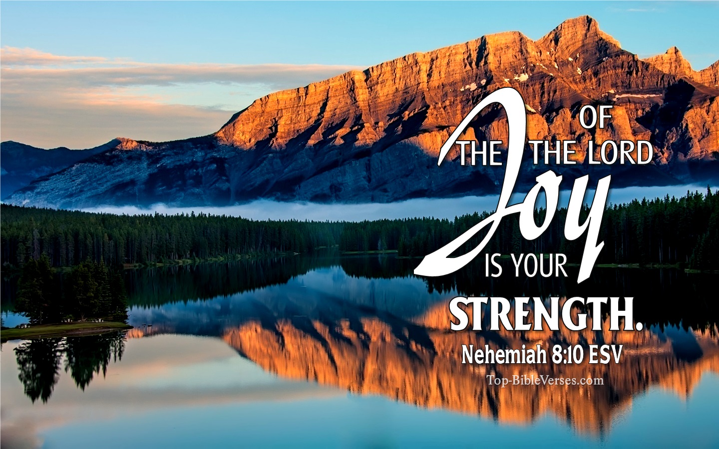 Nehemiah 8:10 ESV Christian Bible Verse Desktop Wallpaper. Top-BibleVerses.com