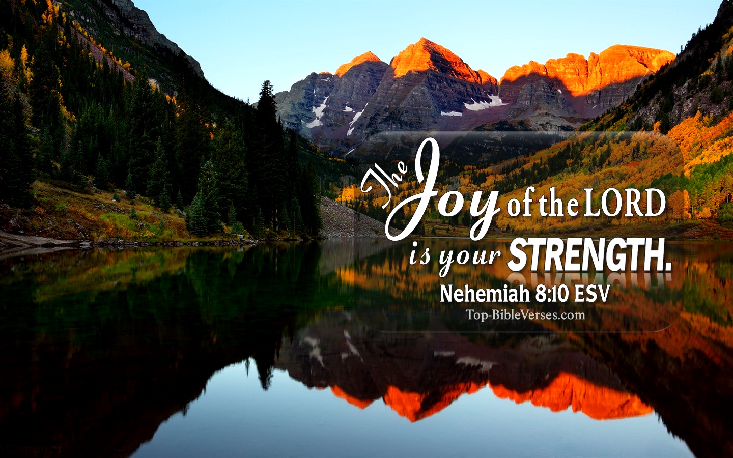 Nehemiah 8:10 ESV Christian Bible Verse Desktop Wallpaper. Top-BibleVerses.com