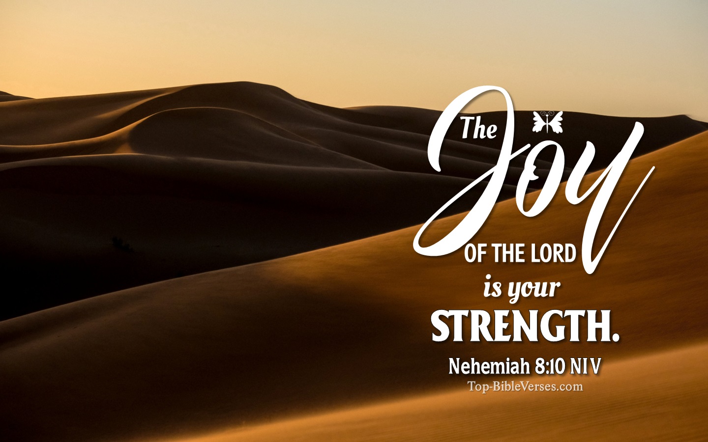 Nehemiah 8:10 NIV Christian Bible Verse Desktop Wallpaper. Top-BibleVerses.com