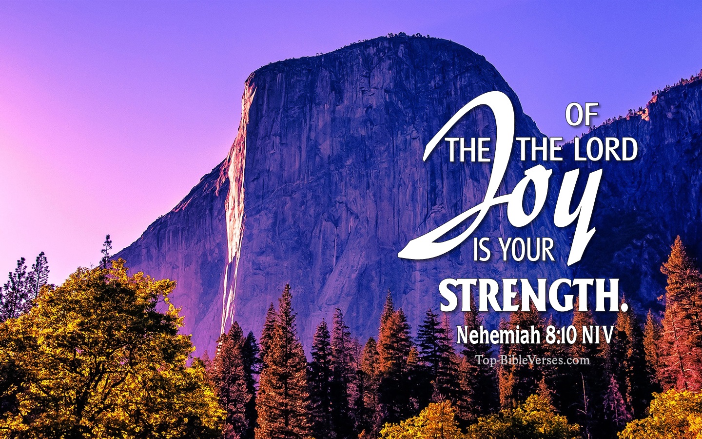 Nehemiah 8:10 NIV Christian Bible Verse Desktop Wallpaper. Top-BibleVerses.com
