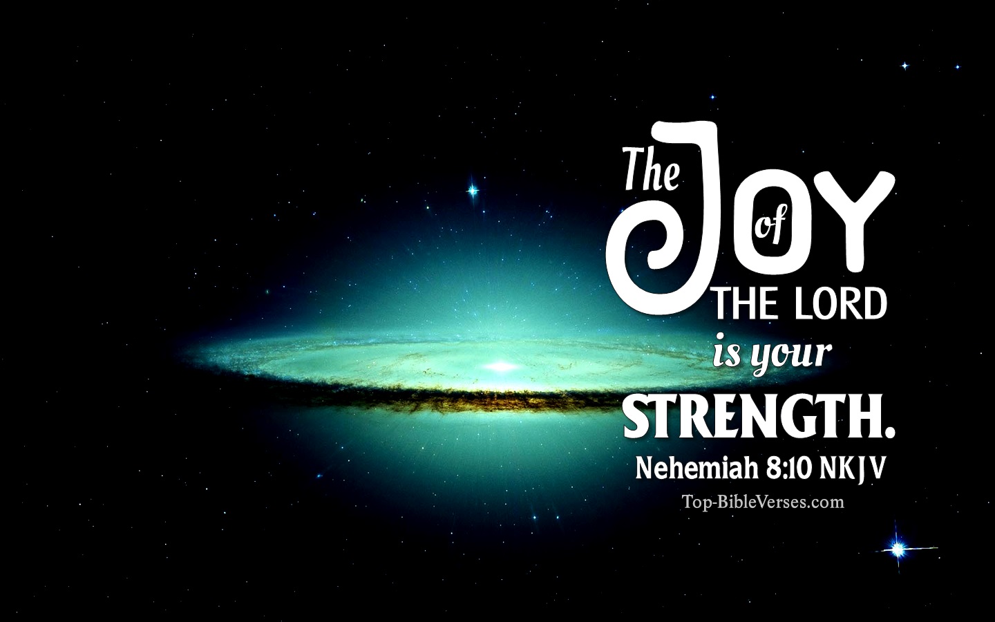 Nehemiah 8:10 NKJV Christian Bible Verse Desktop Wallpaper. Top-BibleVerses.com