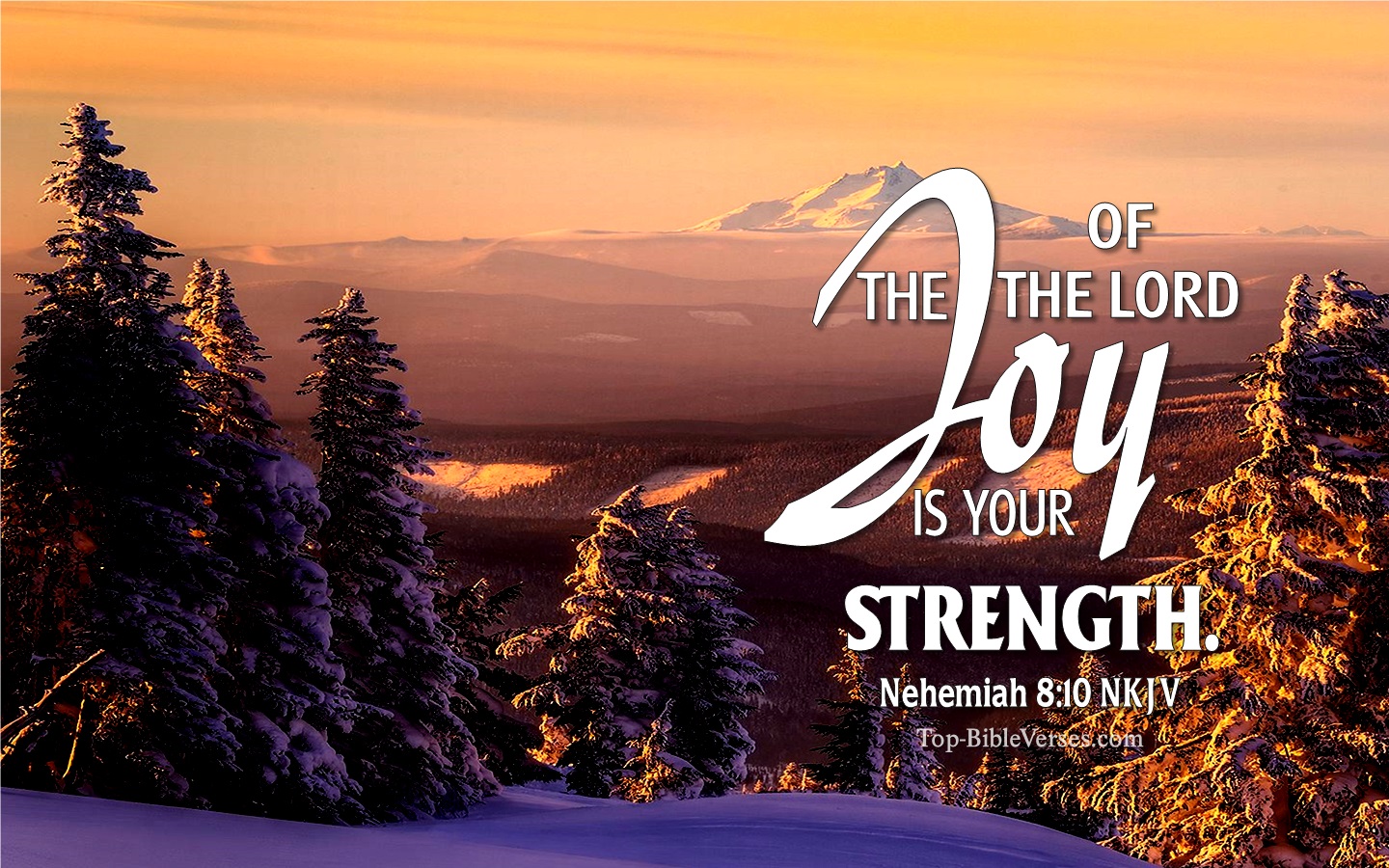 Nehemiah 8:10 NKJV Christian Bible Verse Desktop Wallpaper. Top-BibleVerses.com