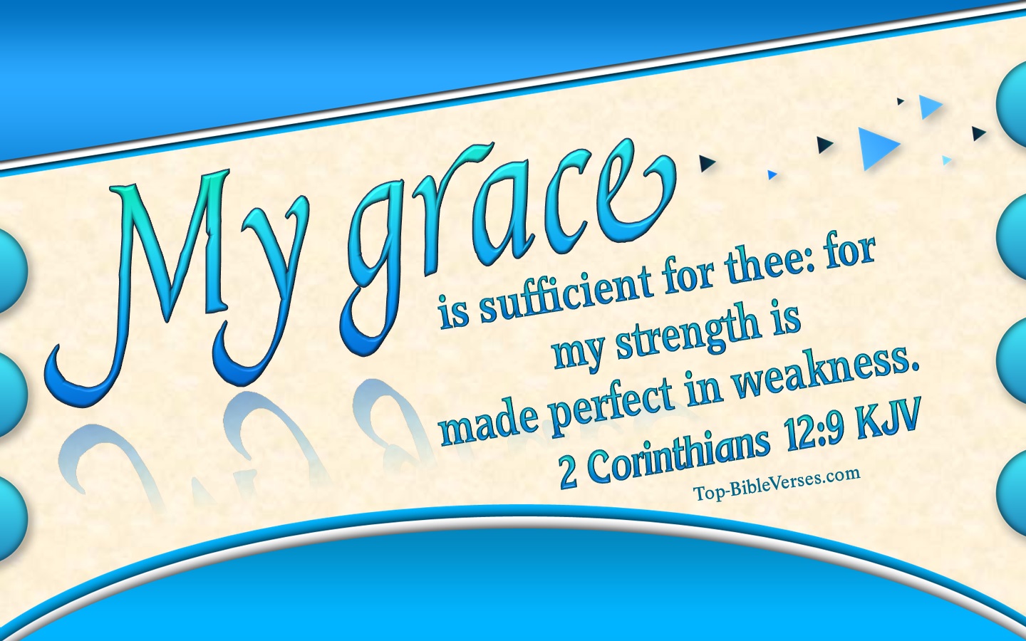 2 Corinthians 12:9 KJV Inspirational Bible Verse Images. Top-BibleVerses.com