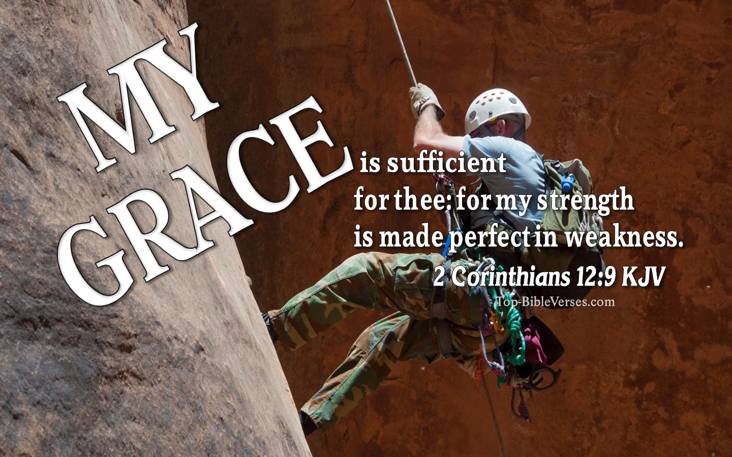2 Corinthians 12:9 KJV Inspirational Bible Verse Images. Top-BibleVerses.com