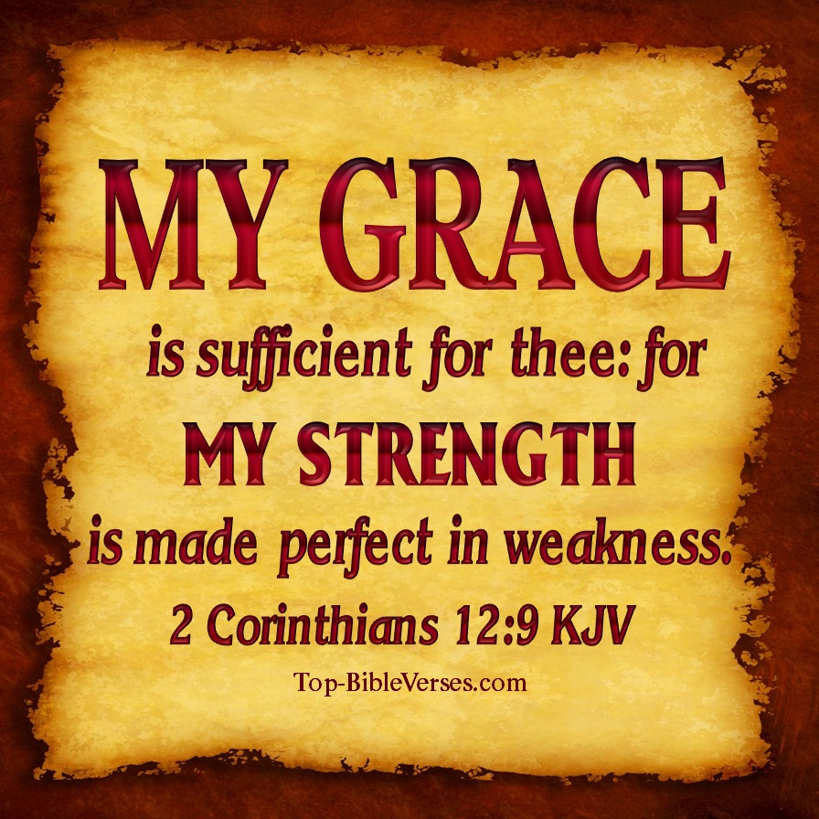 2 Corinthians 12:9 KJV Images | My Grace is Sufficient For Thee