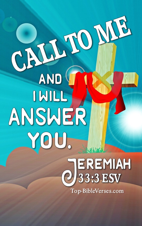 Jeremiah 33:3 Call to me and I will answer you Bible Verse Wallpaper.