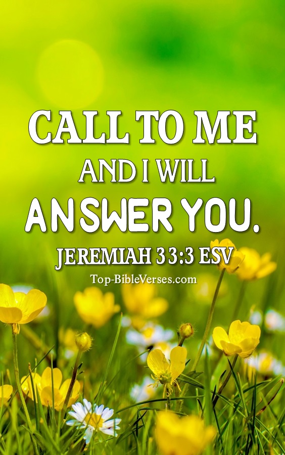 Jeremiah 33:3 Esv Bible Verse Pictures | Scripture Quotes Images