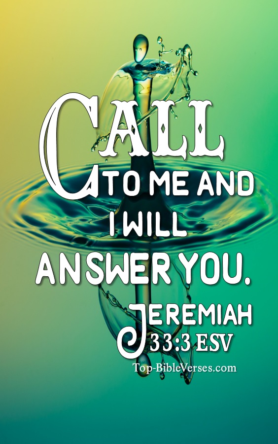 Jeremiah 33:3 Call to me and I will answer you Bible Verse Wallpaper.