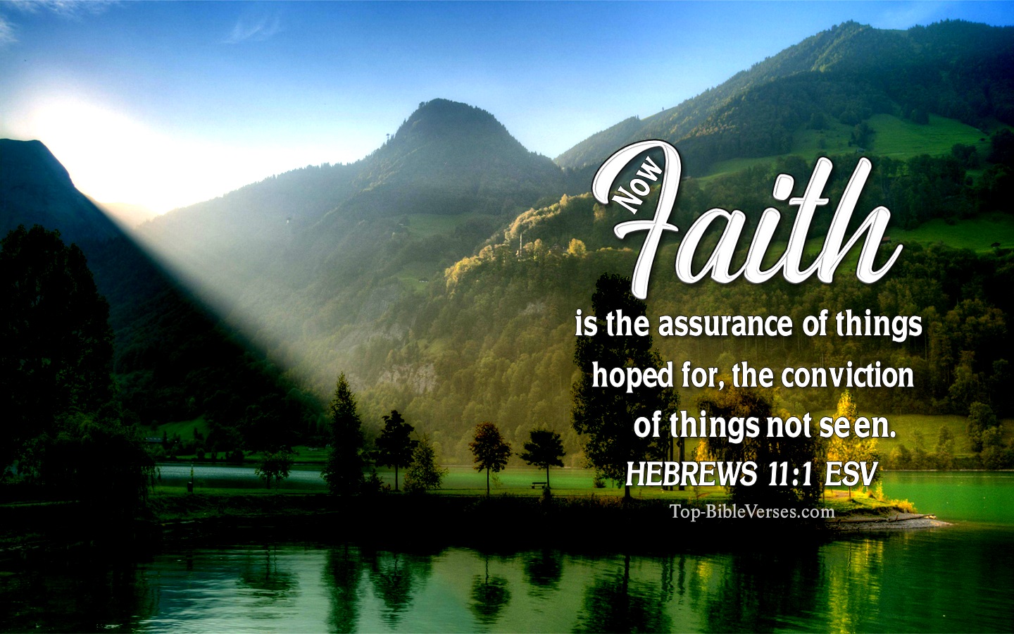 Hebrews 11:1 ESV Christian Bible Verse Desktop Wallpaper. Top-BibleVerses.com