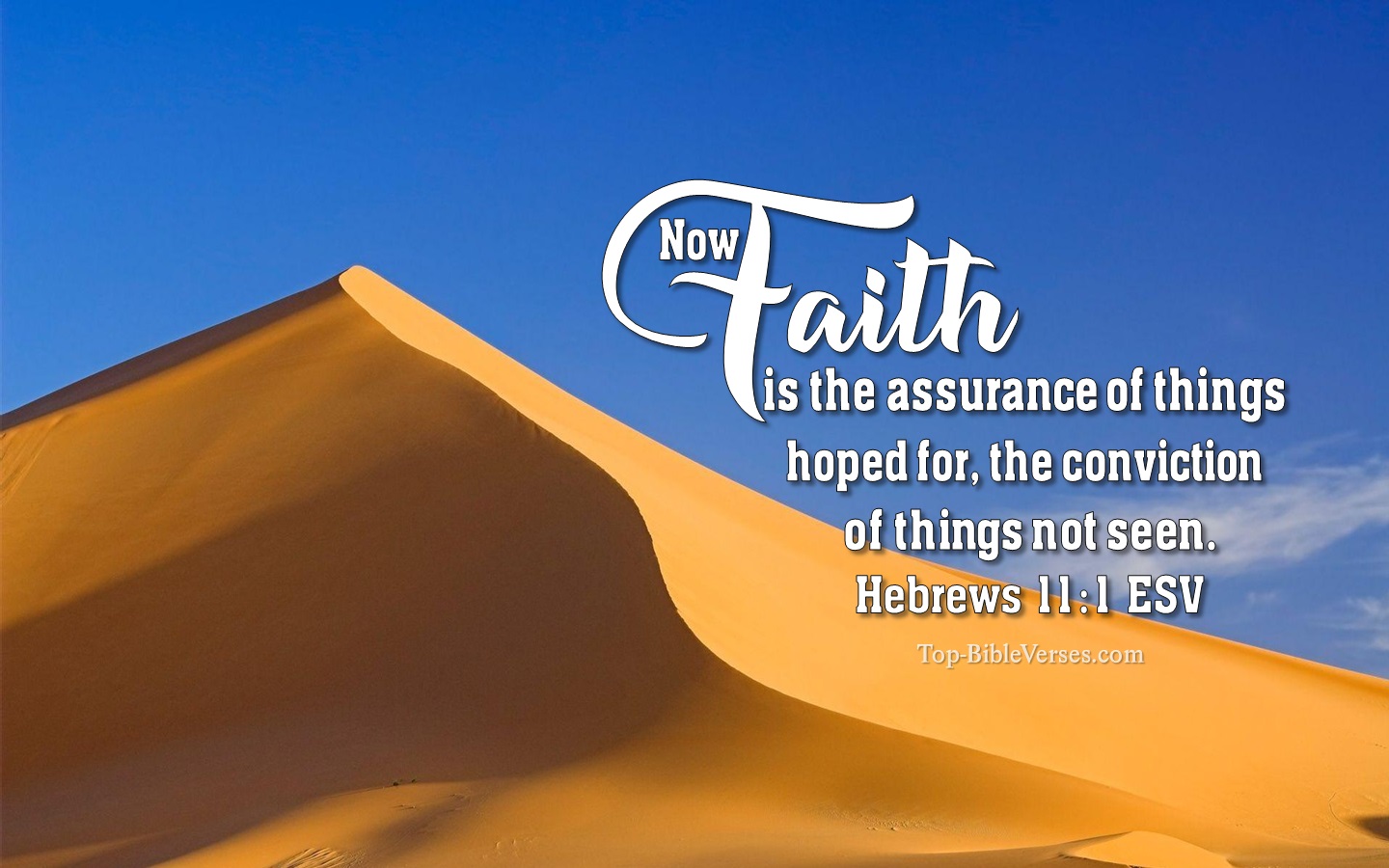 Hebrews 11:1 ESV Christian Bible Verse Desktop Wallpaper. Top-BibleVerses.com