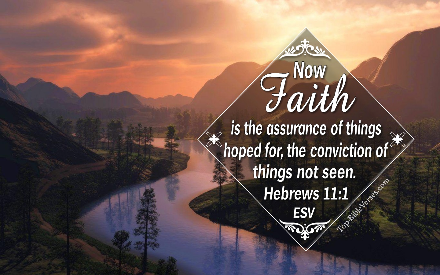 Hebrews 11:1 ESV Christian Bible Verse Desktop Wallpaper. Top-BibleVerses.com