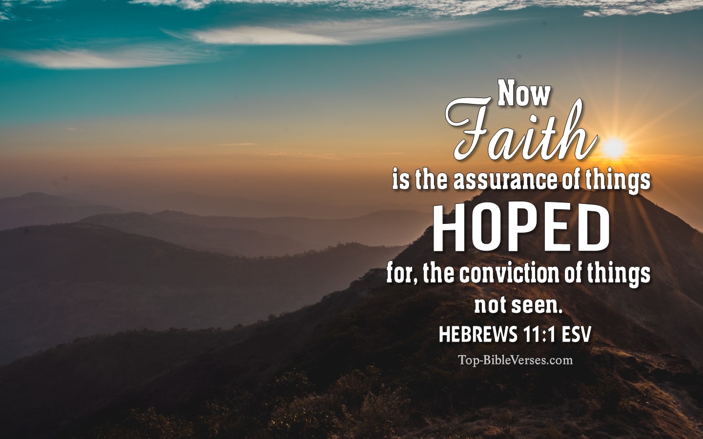 Hebrews 11:1 ESV Christian Bible Verse Desktop Wallpaper. Top-BibleVerses.com