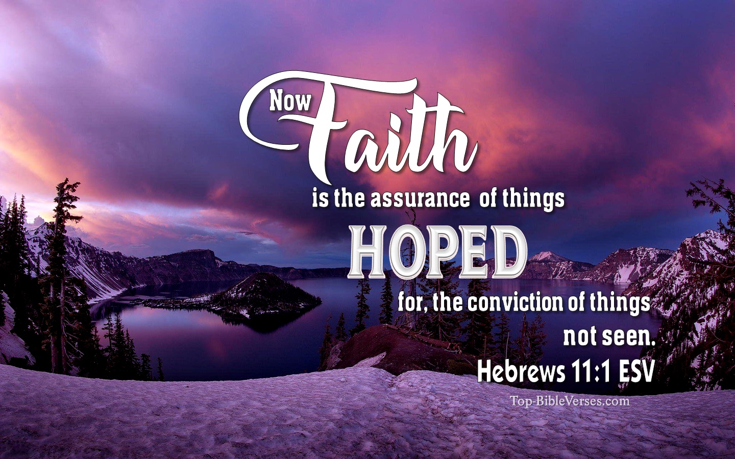Hebrews 11:1 ESV Christian Bible Verse Desktop Wallpaper. Top-BibleVerses.com