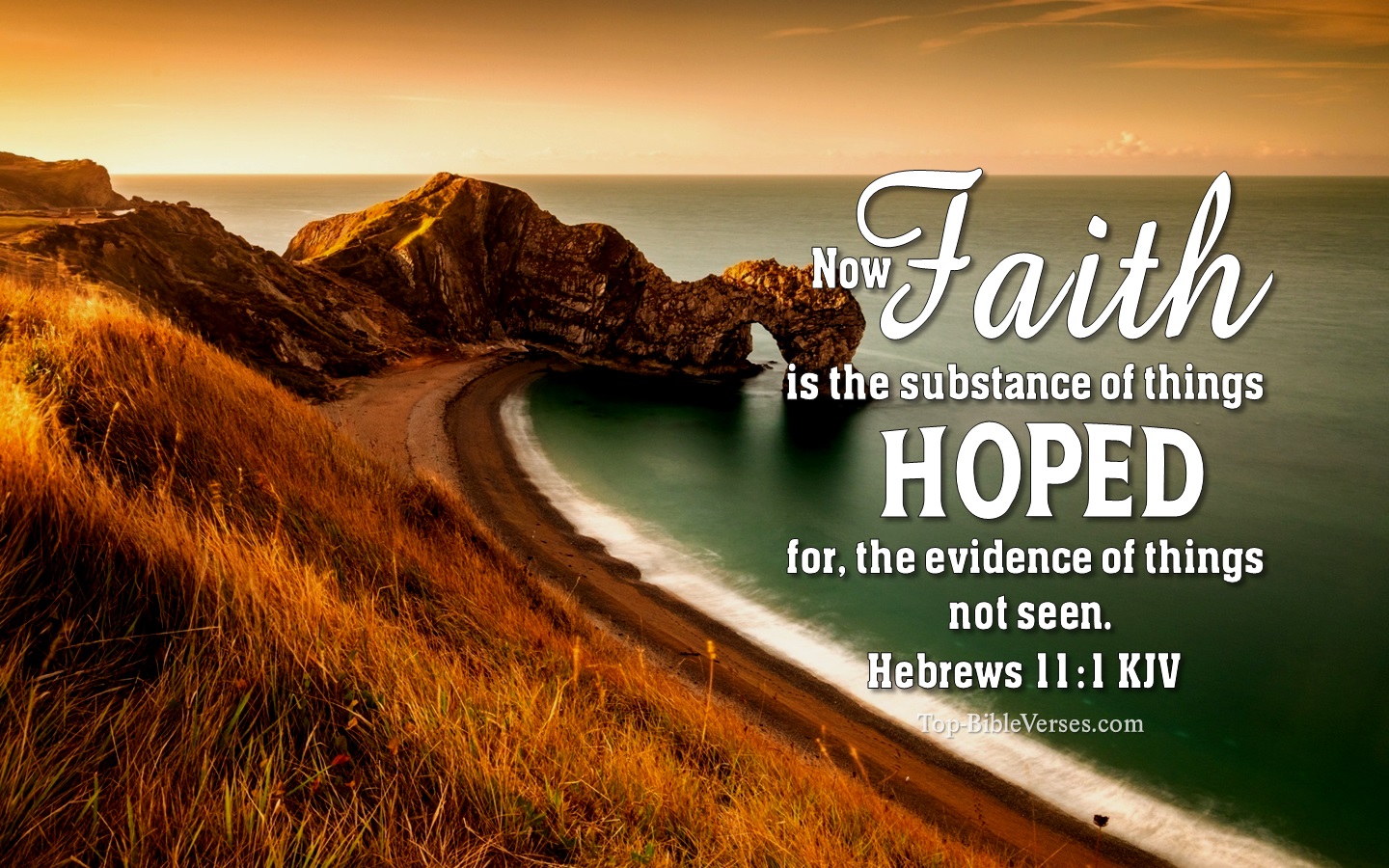 Hebrews 11:1 KJV Christian Bible Verse Desktop Wallpaper. Top-BibleVerses.com