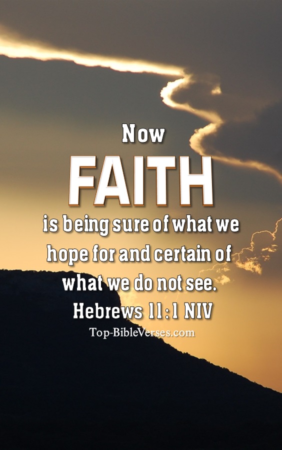 Hebrews 11:1 NIV Christian Bible Verse Mobile Wallpaper. Top-BibleVerses.com