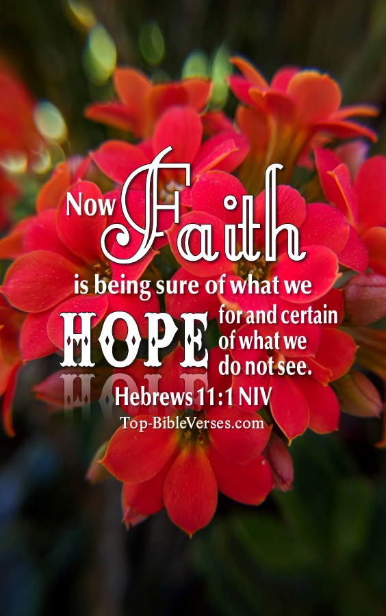 Hebrews 11:1 NIV Christian Bible Verse Mobile Wallpaper. Top-BibleVerses.com