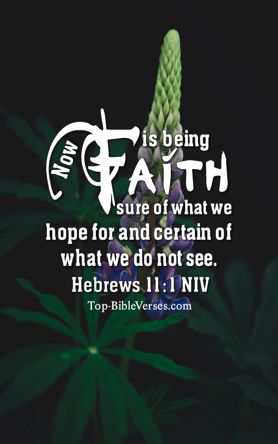 Hebrews 11:1 NIV Christian Bible Verse Mobile Wallpaper. Top-BibleVerses.com