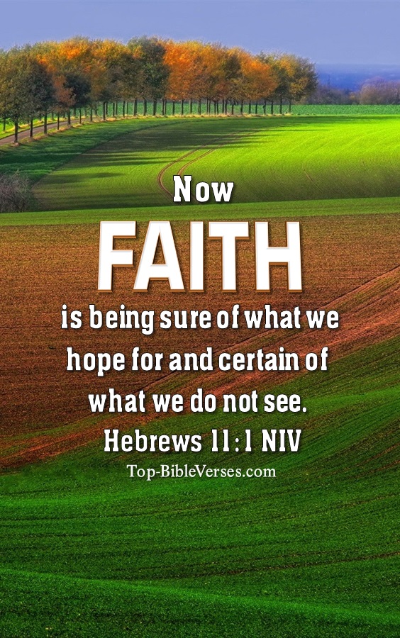 Hebrews 11:1 NIV Christian Bible Verse Mobile Wallpaper. Top-BibleVerses.com