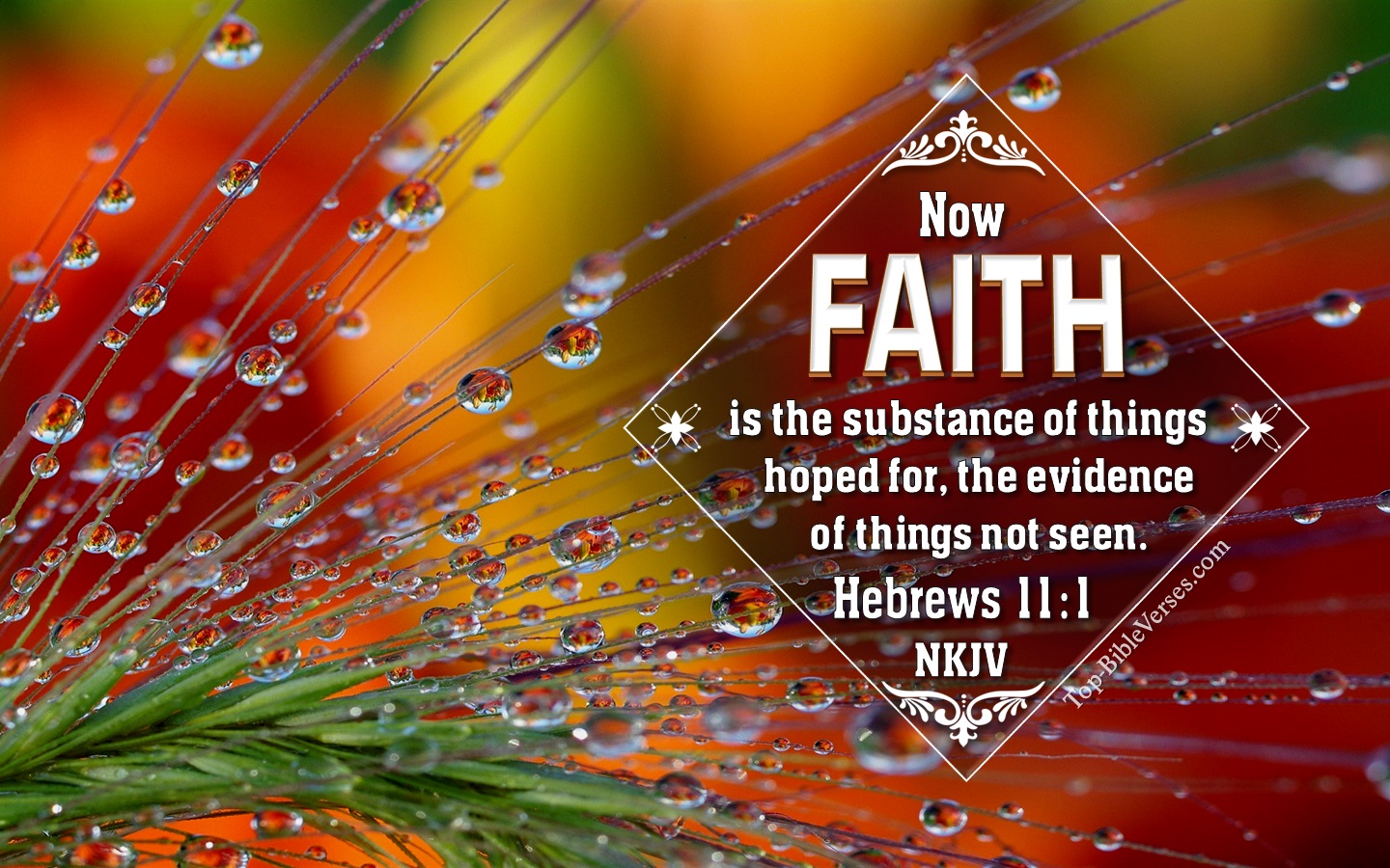 Hebrews 11:1 NKJV Bible Verse Desktop HD-Wallpaper | Backgrounds