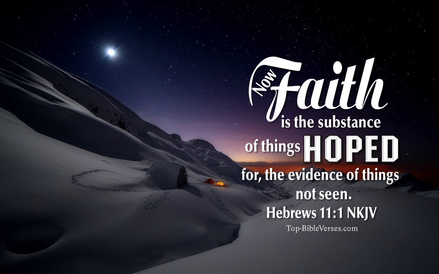 Hebrews 11:1 NKJV Christian Bible Verse Desktop Wallpaper. Top-BibleVerses.com
