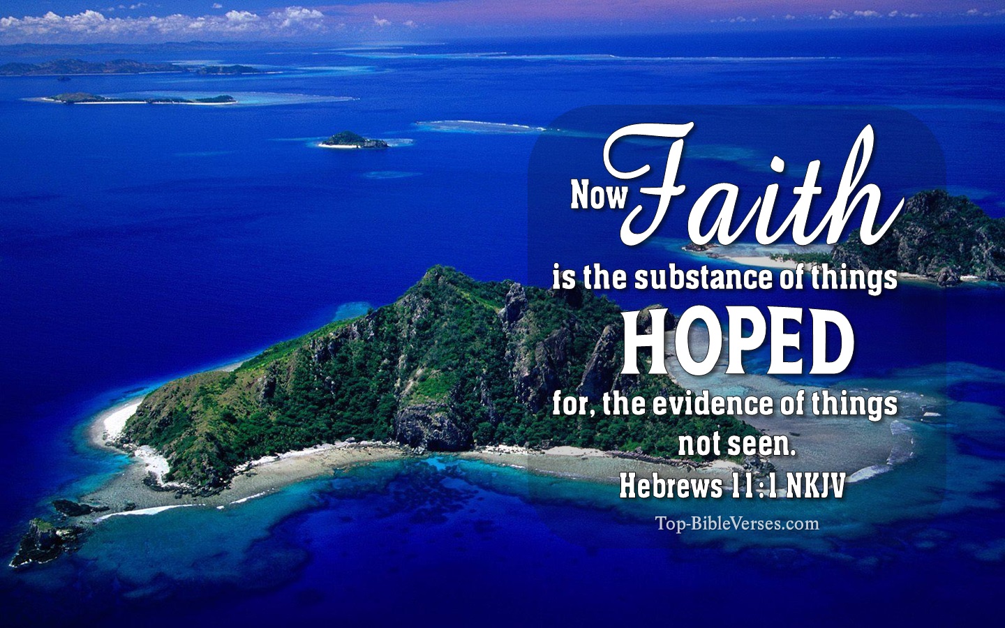 Hebrews 11:1 NKJV Christian Bible Verse Desktop Wallpaper. Top-BibleVerses.com