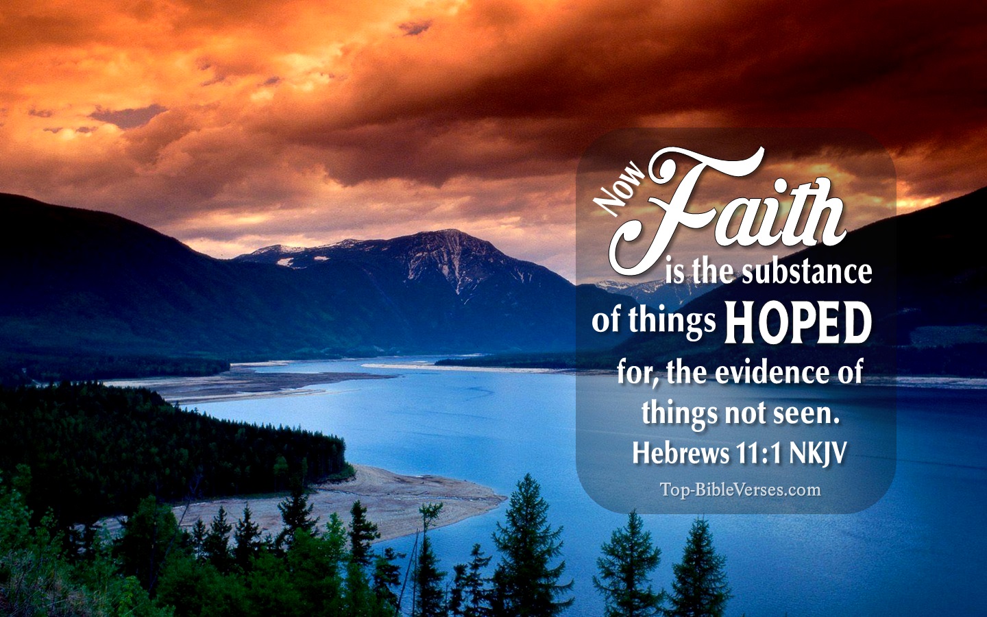 Hebrews 11:1 NKJV Christian Bible Verse Desktop Wallpaper. Top-BibleVerses.com