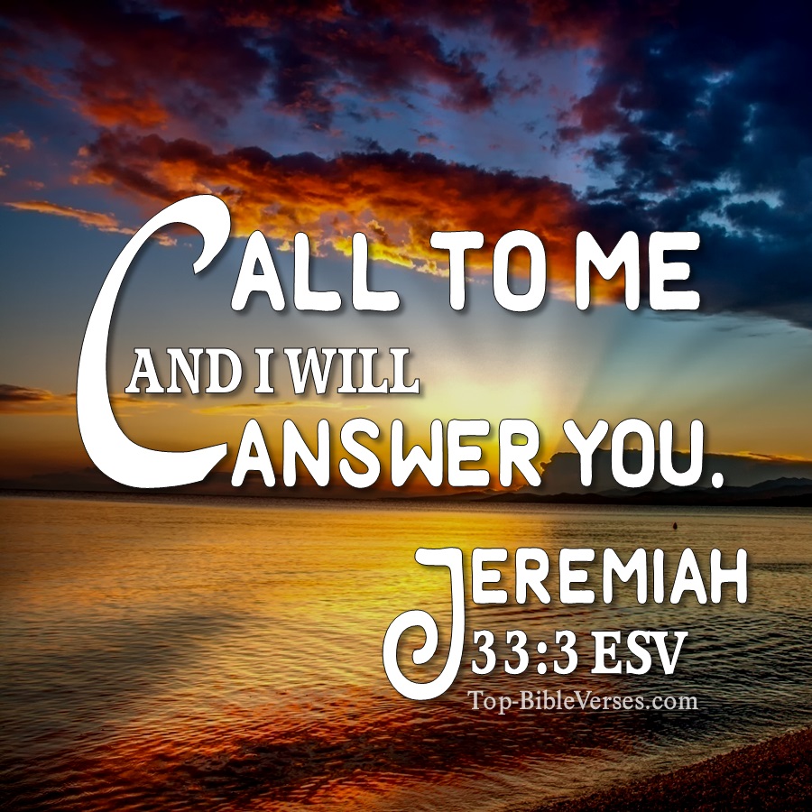 Jeremiah 33:3 ESV WhatsApp DP Inspirational Bible Verse Images.