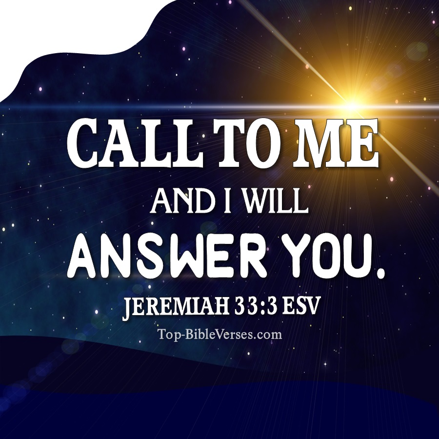 Jeremiah 33:3 ESV WhatsApp DP Inspirational Bible Verse Images.