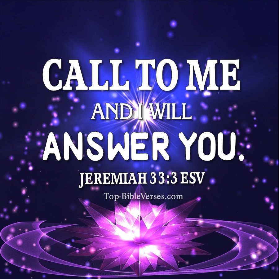 Jeremiah 33:3 ESV WhatsApp DP Inspirational Bible Verse Images.