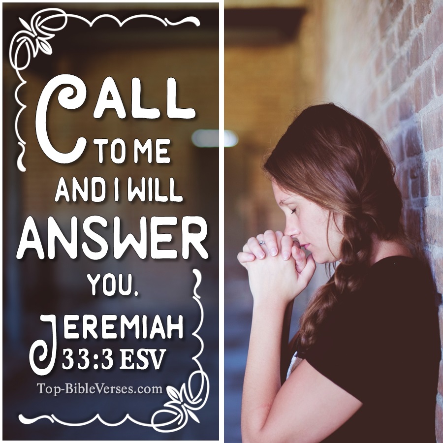 Jeremiah 33:3 ESV WhatsApp DP Inspirational Bible Verse Images.