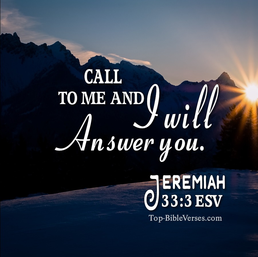 Jeremiah 33:3 ESV WhatsApp DP Inspirational Bible Verse Images.