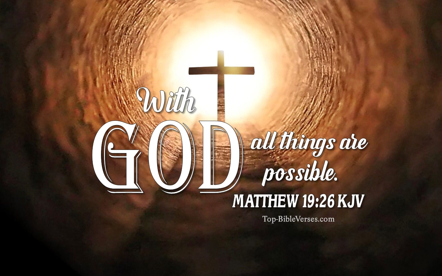 Matthew 19:26 KJV Inspirational Bible Verse Images. Top-BibleVerses.com