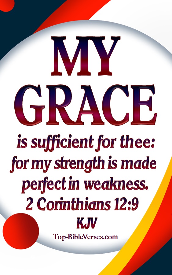 2 Corinthians 12:9 My grace is sufficient for thee Bible Verse Wallpaper.
