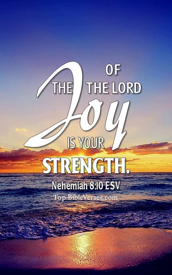 Nehemiah 8:10 ESV Christian Bible Verse Mobile Wallpaper. Top-BibleVerses.com