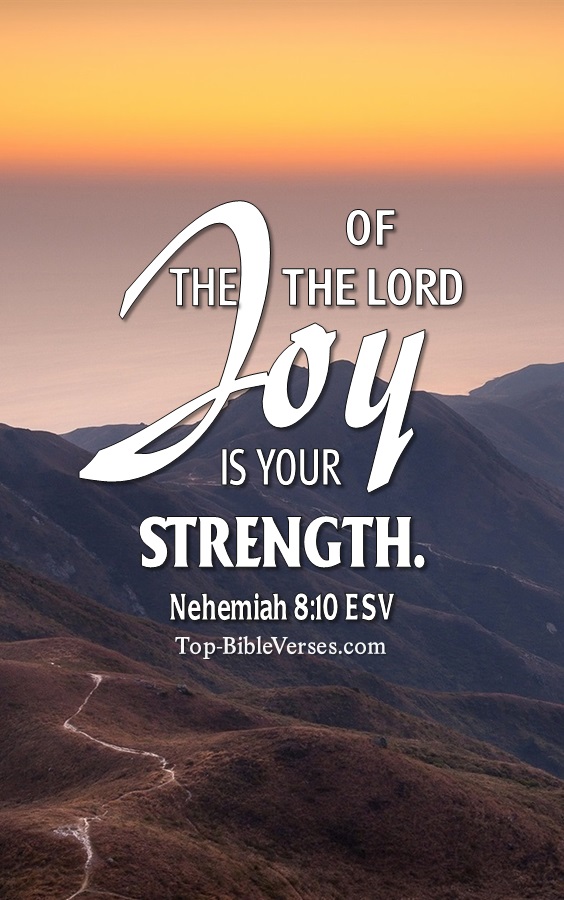 Nehemiah 8:10 ESV Christian Bible Verse Mobile Wallpaper. Top-BibleVerses.com