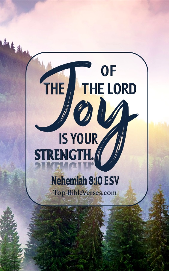 Nehemiah 8:10 ESV Christian Bible Verse Mobile Wallpaper. Top-BibleVerses.com