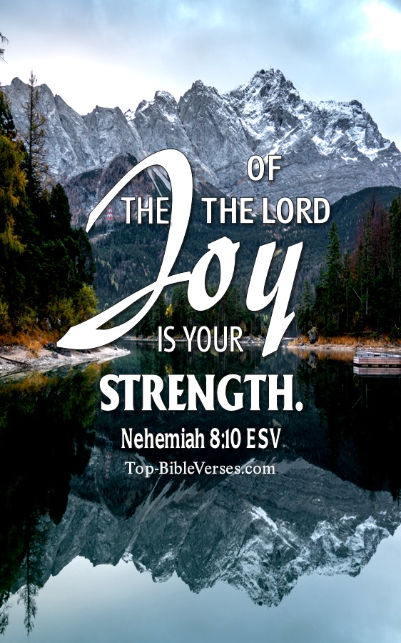 Nehemiah 8:10 ESV Christian Bible Verse Mobile Wallpaper. Top-BibleVerses.com