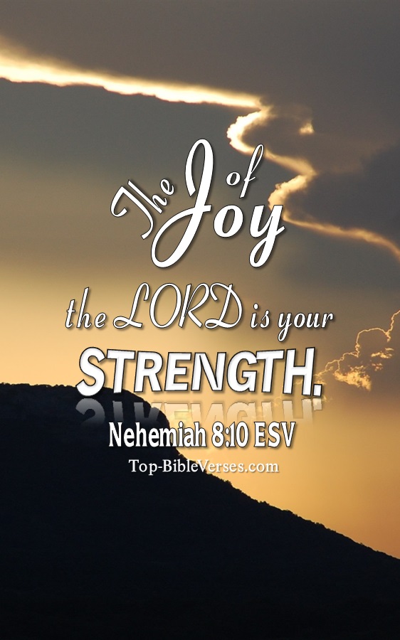 Nehemiah 8:10 ESV Christian Bible Verse Mobile Wallpaper. Top-BibleVerses.com