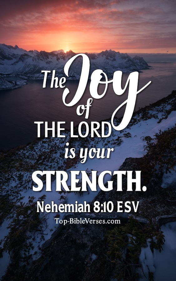 Nehemiah 8:10 ESV Christian Bible Verse Mobile Wallpaper. Top-BibleVerses.com