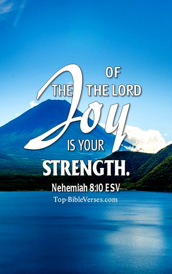 Nehemiah 8:10 ESV Christian Bible Verse Mobile Wallpaper. Top-BibleVerses.com