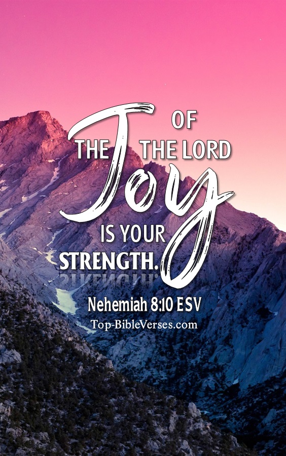 Nehemiah 8:10 ESV Christian Bible Verse Mobile Wallpaper. Top-BibleVerses.com